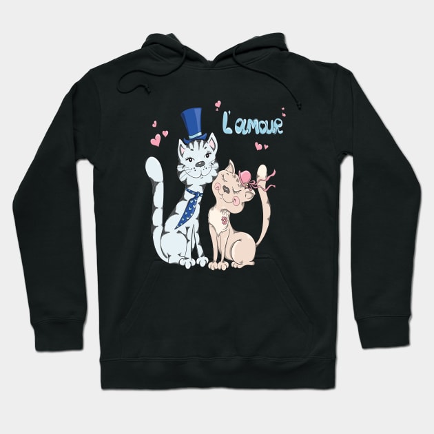 Cat love Mouse Hoodie by szrashed